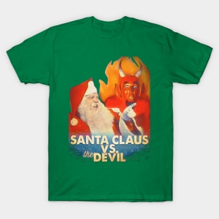 Santa Claus vs The Devil T-Shirt